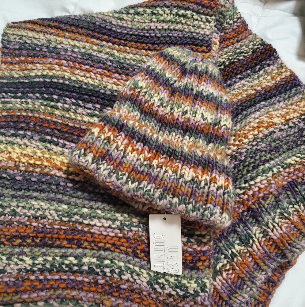 Urban Outfitters scarf and hat
